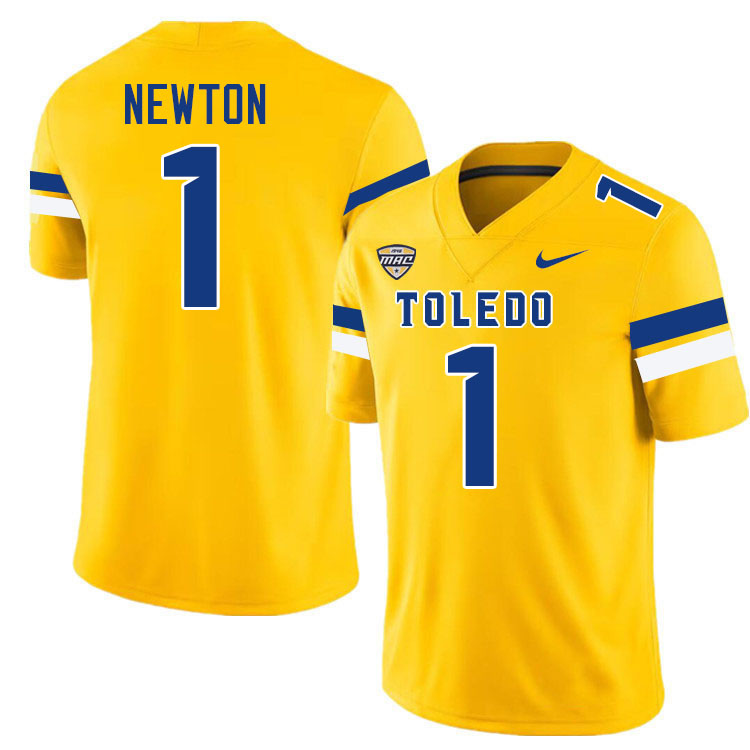 Jerjuan Newton Toledo Jersey,Toledo Rockets #1 Jerjuan Newton Jersey Youth College-Gold